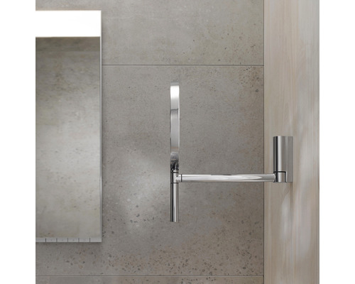 Chromen make-upspiegel voor wandmontage in de badkamer