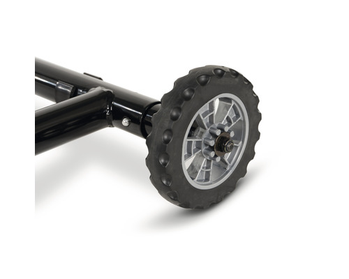 Wiel met frame voor transportapparaat