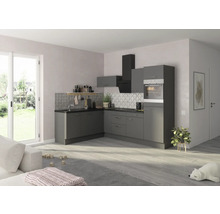 OPTIFIT Hoekkeuken zonder apparatuur Mats825 basaltgrijs mat 270x60 cm