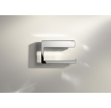 Keuco Logo op een toiletpapierhouder van metaal