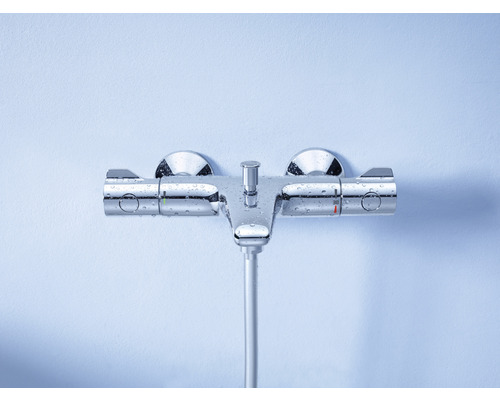 Opbouw douchekraan van metaal