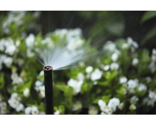 Irrigatiesysteem met sprinkler in de tuin