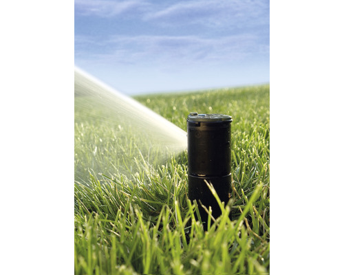 Pop-up sproeier besproeit gazon
