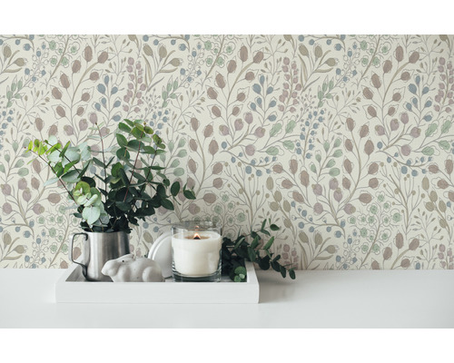 Decoratieve kamer met bloemenbehang