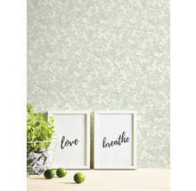 Behang met bladerpatroon in interieur