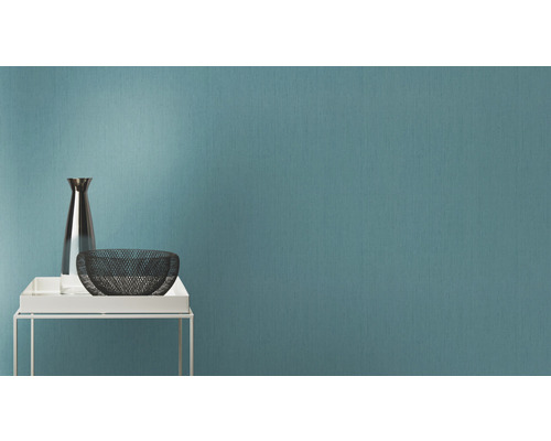 Textielbehang met tafel, vaas en schaal