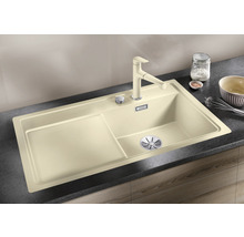 Spoelbakmengkraan met spoelbak op een werkblad