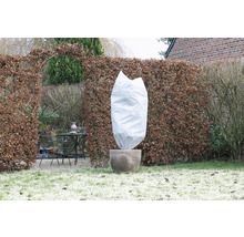 Winterafdekhoes met koord wit Ø 100 cm x 150 cm 50 g/m2