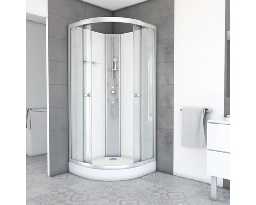 Douche met schuifdeuren in badkamer