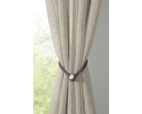 Gordijn met grijs gordijnlint