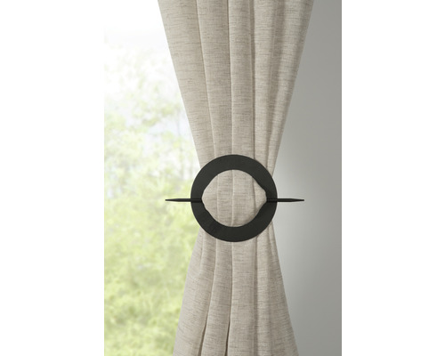 Decoratieve stof met gordijnroede