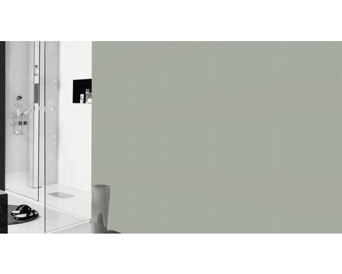 Moderne badkamer met inloopdouche en grijze muur