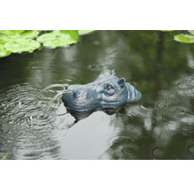 Decoratieve nijlpaard tuin fontein figuur in de vijver