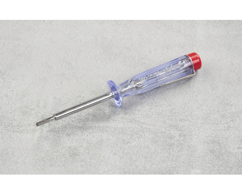 Spanningstester met doorzichtige handgreep en metalen punt