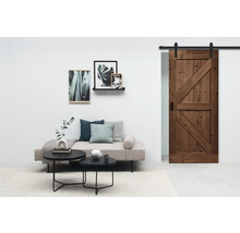 BARNDOOR set op maat vintage bruin brits + basic rail-thumb-0