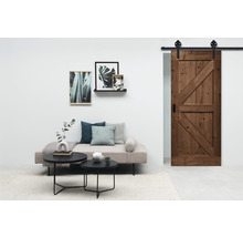 BARNDOOR set op maat vintage bruin brits + spaak rail-thumb-0