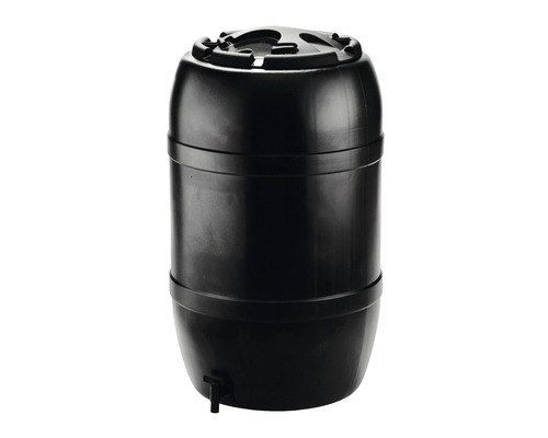 Regenton van kunststof met kraan