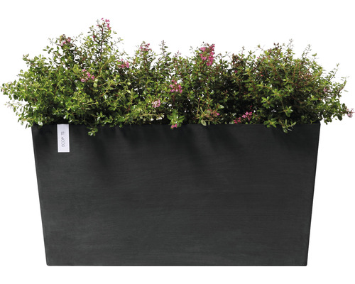 Rechthoekige plantenbak met beplanting