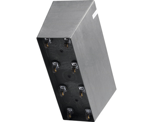 Rechthoekige plantenbak met wielen voor eenvoudig transport