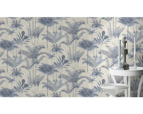 Behang met palmmotief voor wanddecoratie