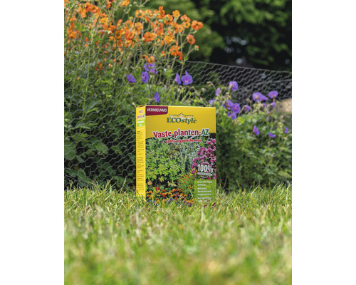 ECOstyle Vaste planten AZ meststofverpakking in de tuin