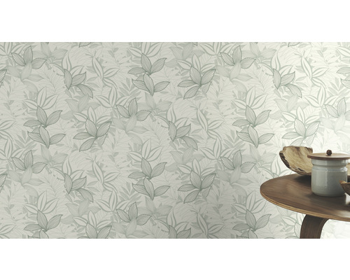 Behang met bladmotief voor wanddecoratie