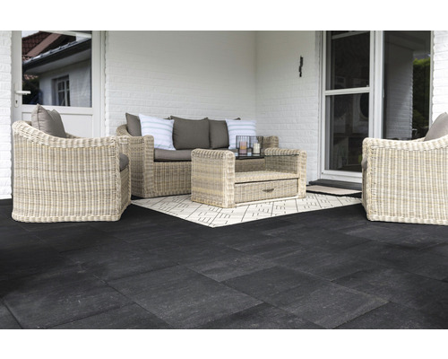 DIEPHAUS Terrastegel iStone Pure met facet kwartsiet, 60 x 40 x 4 cm