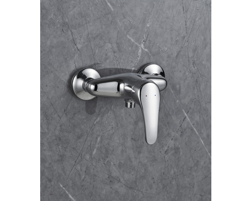 Eengreeps douchekraan van verchroomd metaal