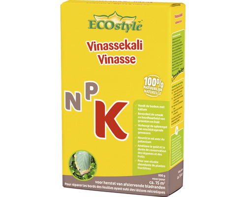 Eco Style Vinassekali in een verpakking van 800 gram voor bodemverbetering