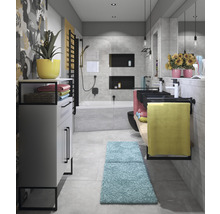 Wand- en vloertegel HOMEtek grijs lappato 60x120 cm gerectificeerd
