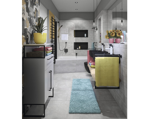 Wand- en vloertegel HOMEtek grijs lappato 60x120 cm gerectificeerd Wand- en vloertegel HOMEtek grijs lappato 60x120 cm gerectificeerd