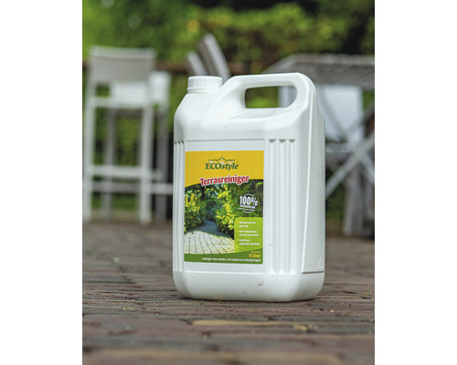 ECOstyle Terrasreiniger in een 5 liter jerrycan voor het reinigen van paden, terrassen en schuttingen