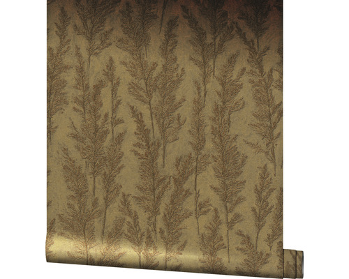 Rol behang met plantenmotief