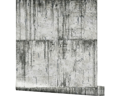 Behang met betonlook