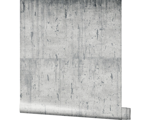 Rol behang met betonlook