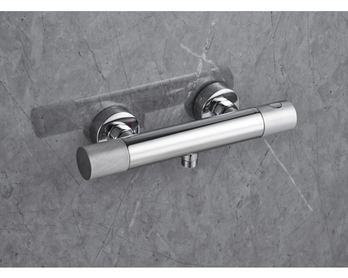 Thermostatische opbouwkraan voor wandmontage in de badkamer