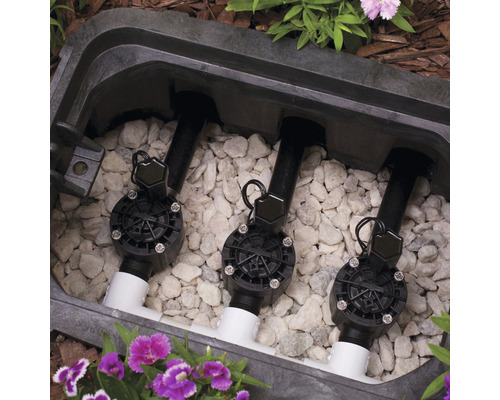 Irrigatieventielen in een verdeeldoos