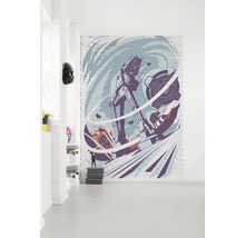 Kamer met Star Wars muurschildering op bakstenen muur