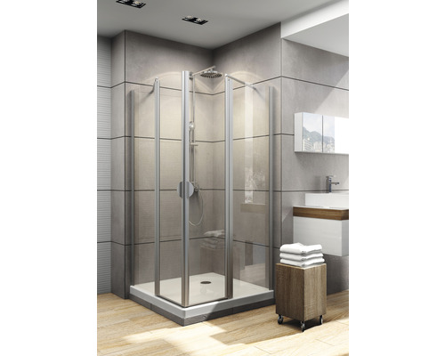 SCHULTE Douchecabine hoekinstap Lugano 90x180 cm aluminium