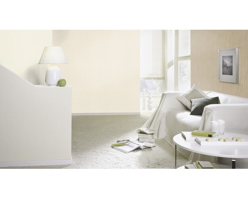 Woonkamer met geverfde muur, bank en tafel