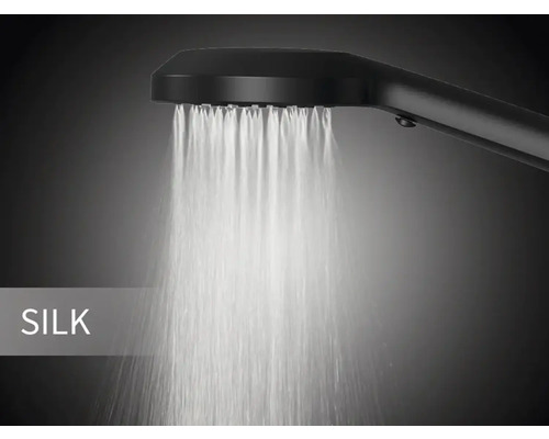 Douchekop met waterstraal in Silk-straal