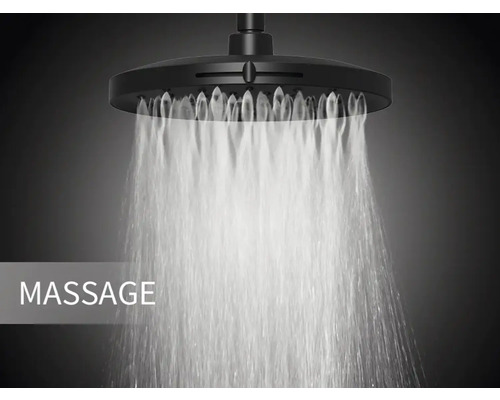 Douchekop met massagefunctie en waterstraal