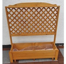 Plantenbak met klimrek 120 x 38 x 140 cm