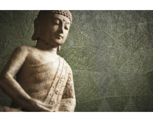 Decoratief Boeddhabeeld voor een wand met patroon