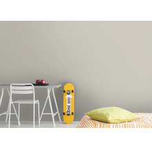 Jeugdkamer met bureau, stoel, skateboard en bed