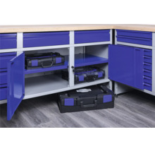 INDUSTRIAL Werkbank 177 cm blauw-grijs (3 deuren, 3 laden)-thumb-3 INDUSTRIAL Werkbank 177 cm blauw-grijs (3 deuren, 3 laden)-thumb-3