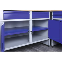 INDUSTRIAL Werkbank 177 cm blauw-grijs (3 deuren, 3 laden)-thumb-4 INDUSTRIAL Werkbank 177 cm blauw-grijs (3 deuren, 3 laden)-thumb-4