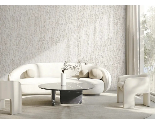 Woonkamer met bank, fauteuil en salontafel