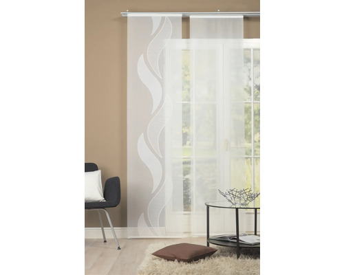 Decoratieve sjaals met golfpatroon voor het raam