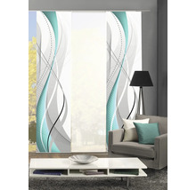 Decoratieve schuifgordijnen in de woonkamer met modern design